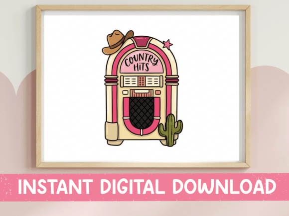 Country Hits Jukebox Cactus Cowboy SVG Review