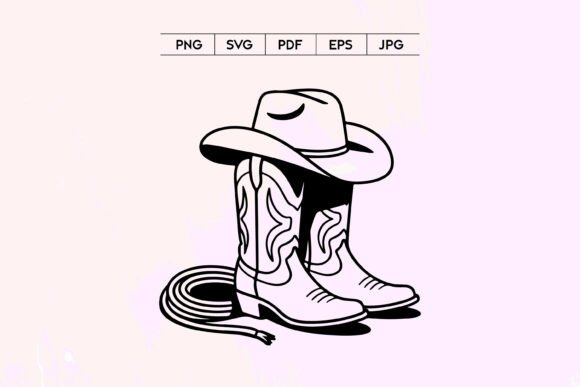 Cowboy Boots Hat Lasso Western SVG Review for Real Projects