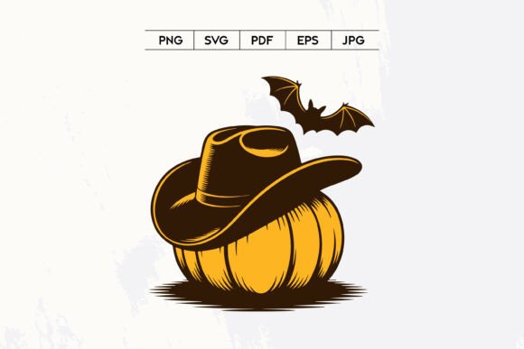 Cowboy Hat Pumpkin Halloween SVG Design Review