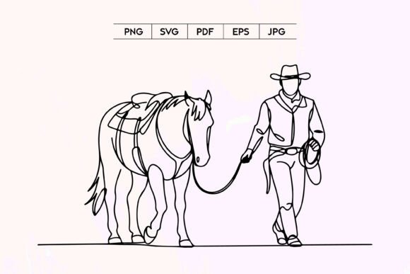 Cowboy Leading Horse Western SVG Review for Real Projects
