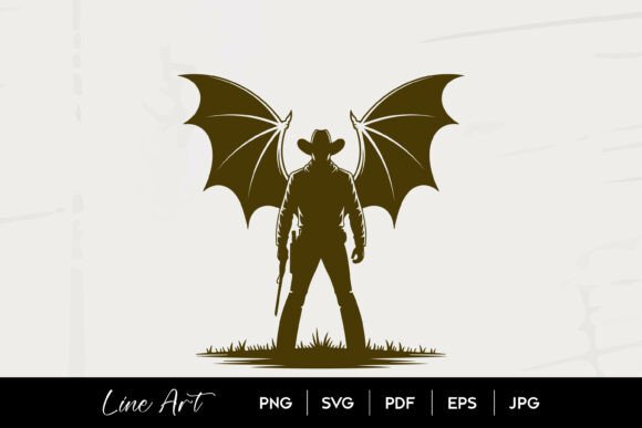 Cowboy with Bat Wings SVG Review for Real Embroidery Projects