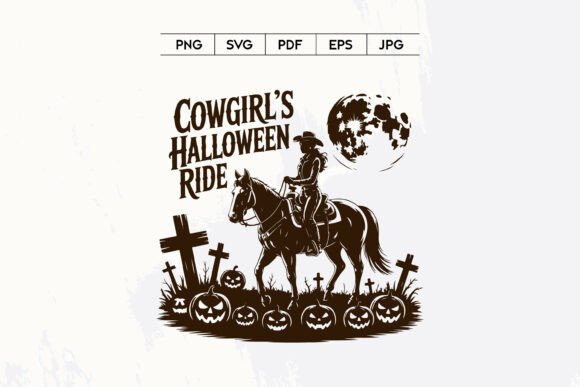 Cowgirl Halloween Ride Western SVG Art: A Designer’s Practical Take