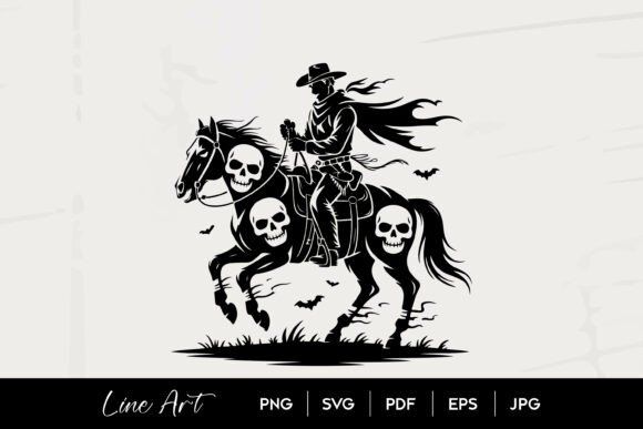 Haunted Cowboy Horse Skull Western SVG Review for Real Embroidery Projects