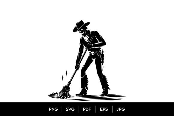 Skeleton Cowboy Sweeper SVG Review: A Spooky Western Embroidery Gem