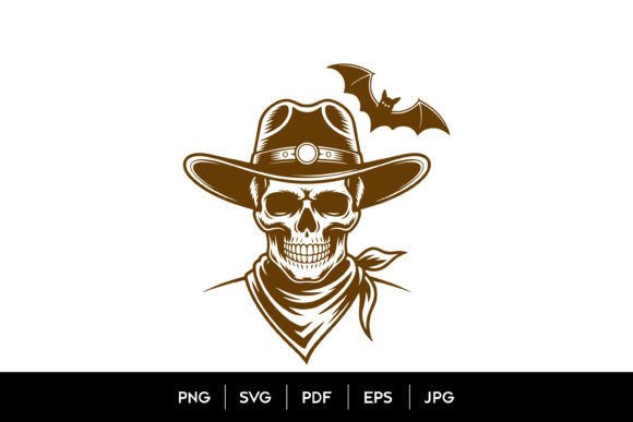 Skull Cowboy Bat SVG Review: A Bold Design for Western Embroidery Projects