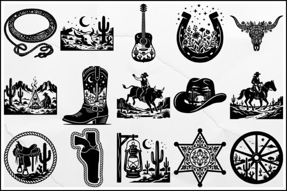 Western Cowboy SVG Bundle Desert Set Review for Real Projects